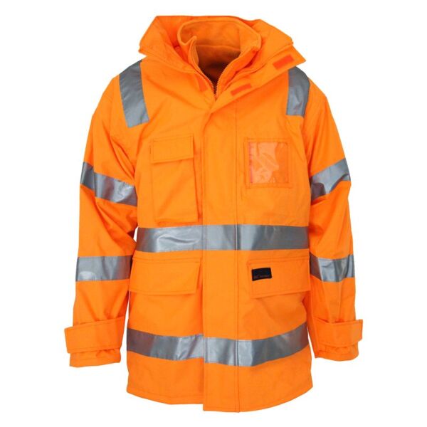 Mens Hi Vis 6 in 1 VIC Rail Jacket Thumbnail