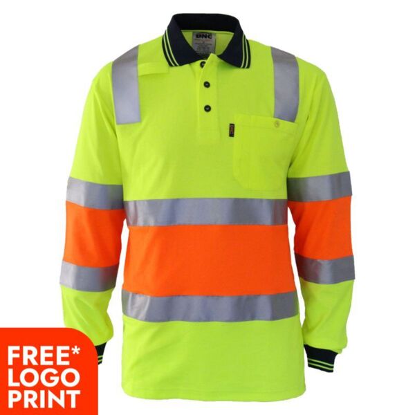 2 Tone Cotton Back Biomotion Taped Polo Thumbnail